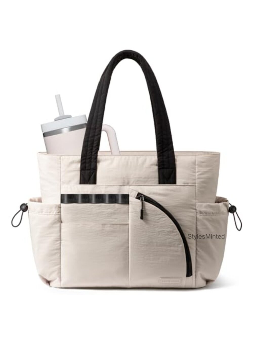 LOVEVOOK Puffer Tote Bag Large Quilted Polyester Gym Work Travel